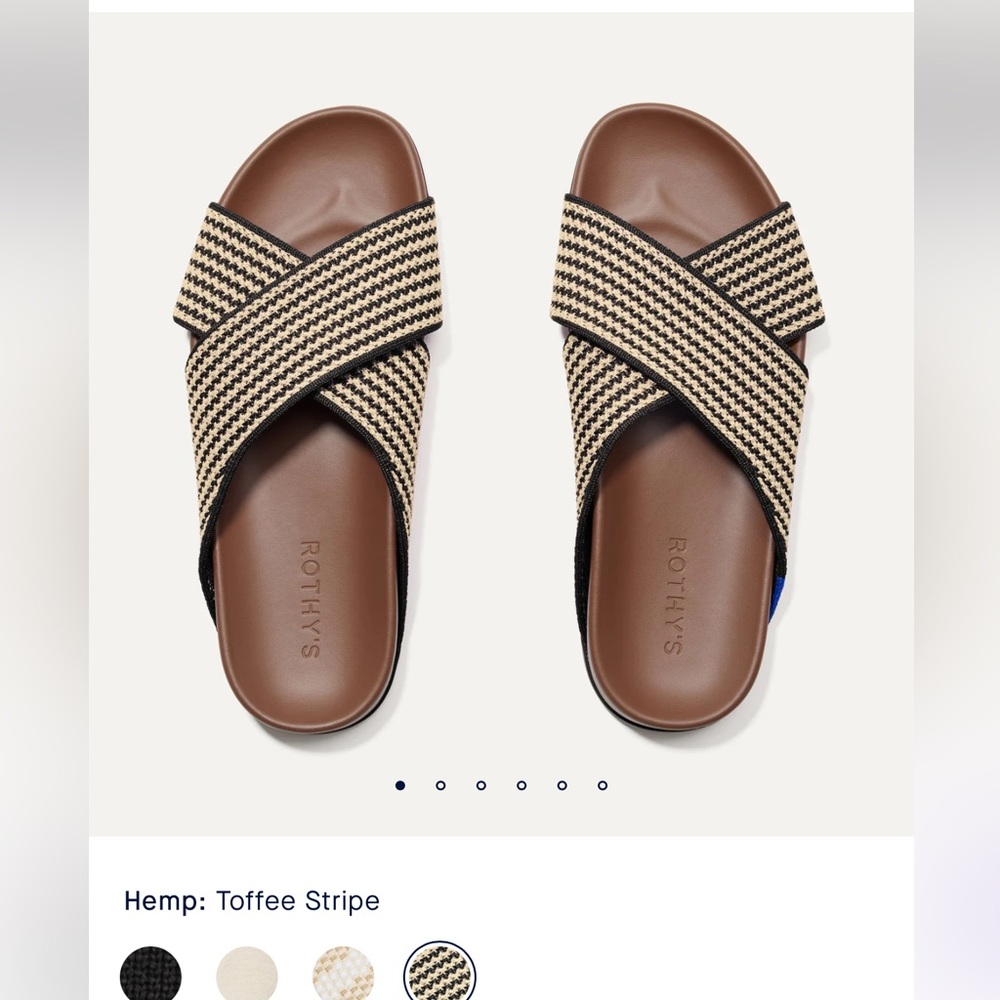 Rothy's The Weekend slide in Toffee